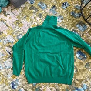 Green Turtleneck Sweater